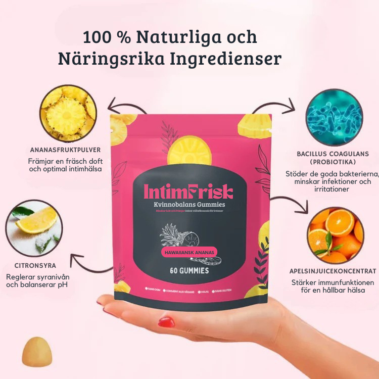 IntimFrisk - Gummibonbons för kvinnlig balans