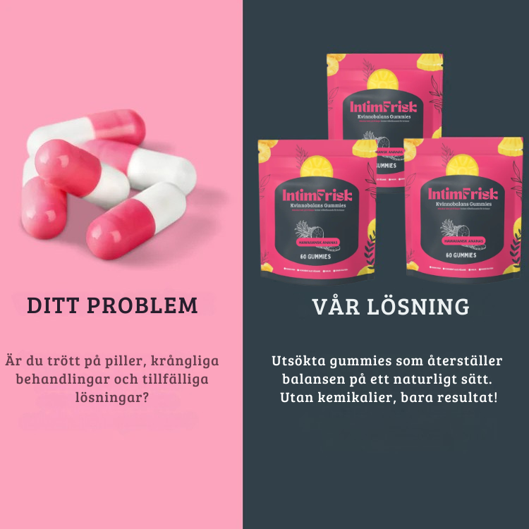 IntimFrisk - Gummibonbons för kvinnlig balans