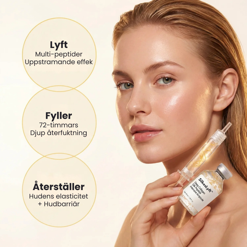 SilkesLyft™ | Djupverkande Kollagen Silkespeptid Intensivt Serum