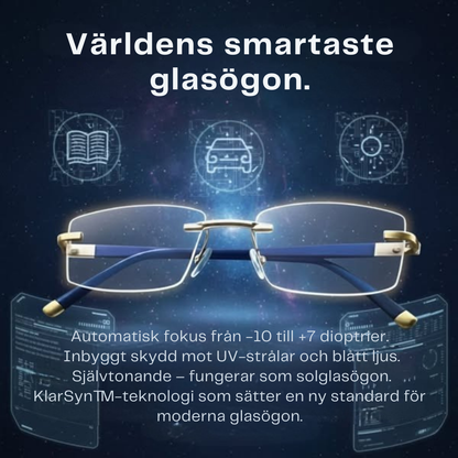 KlarSyn™ | Anpassar sig omedelbart till dina ögon för perfekt syn på alla avstånd!