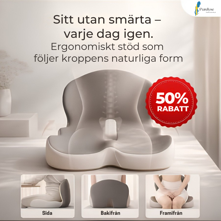 SittKomfort™ | Ergonomisk sittkudde – för en hälsosam hållning och smärtfri komfort.
