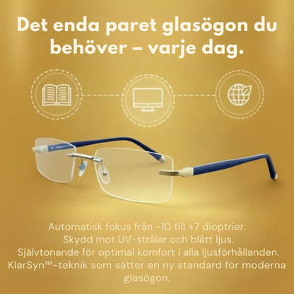 KlarSyn™ | Anpassar sig omedelbart till dina ögon för perfekt syn på alla avstånd!