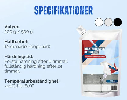 SprickFix™ | Högpresterande tätningsmedel för sprickor i betong