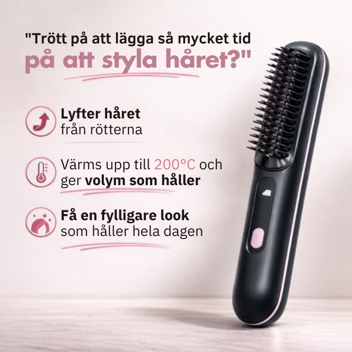 SlätBorste™ | Salongmjukt hår när som helst, var som helst