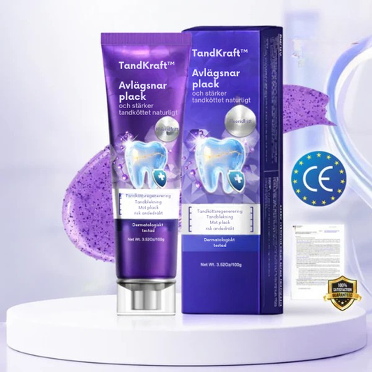 TandKraft™ | Tar bort plack och stärker tandköttet naturligt