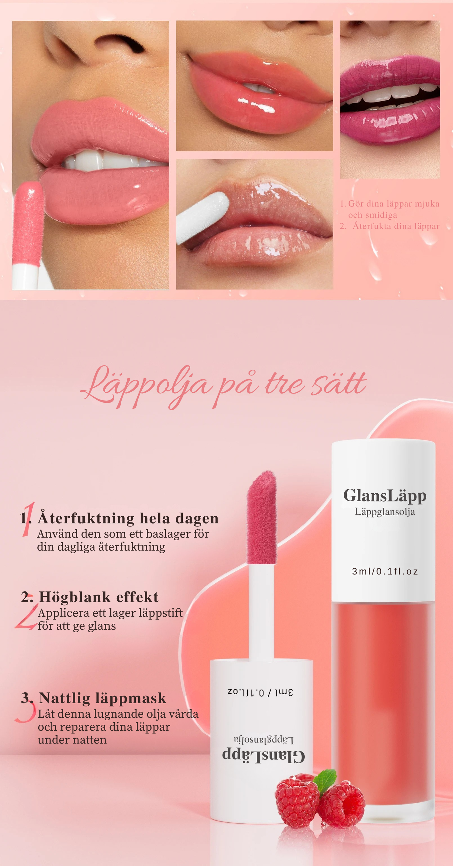 GlansLäpp | Läppolja Stain