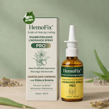 HemoFix | Snabbverkande örtbaserad spray för lindring av hemorrojder