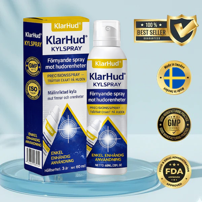 KlarHud® Kylspray | Förnyande spray mot hudorenheter