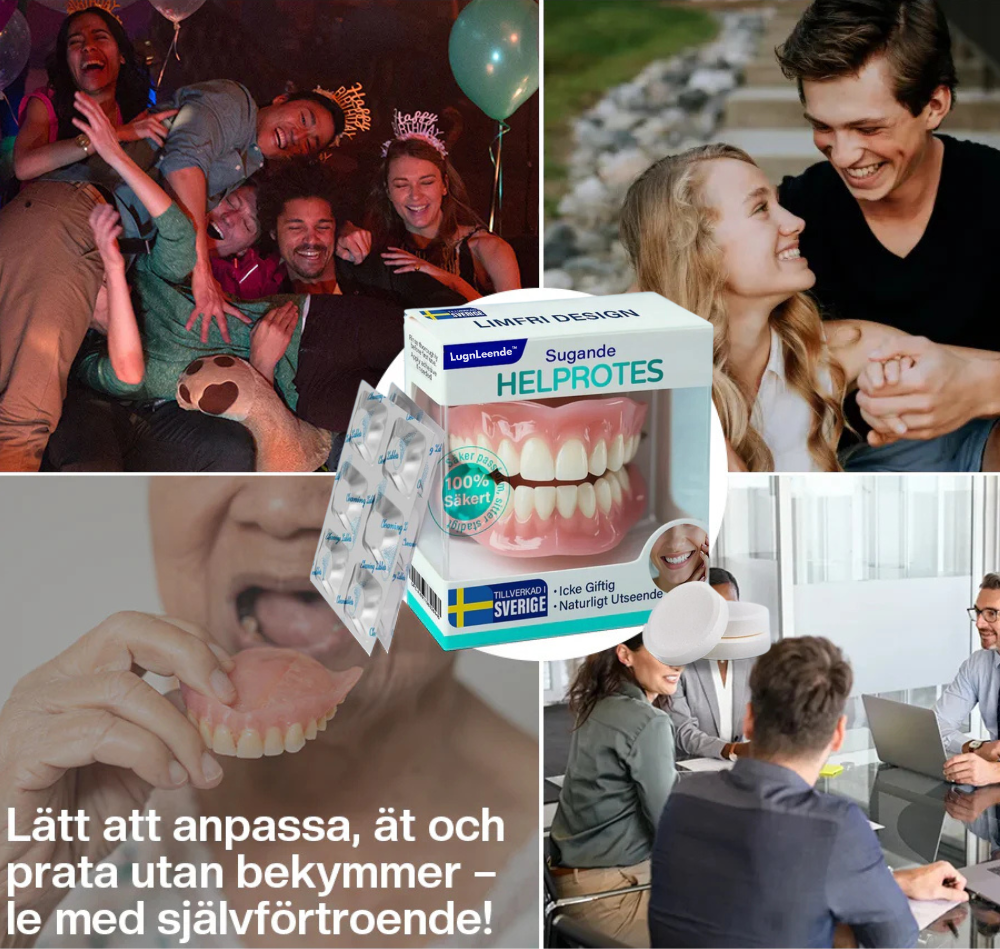 LugnLeende™ Suction-fit Komplett Tandprotes🦷🦷