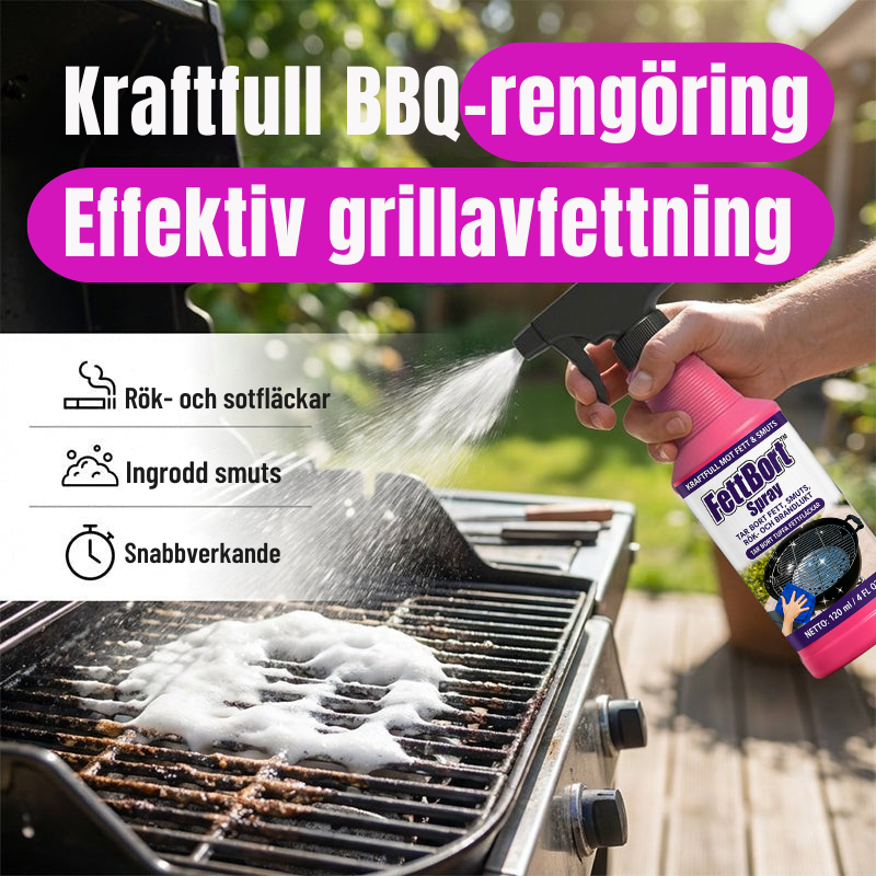 FettBort™ Spray | Tar bort fett, smuts, rök- och brandlukt