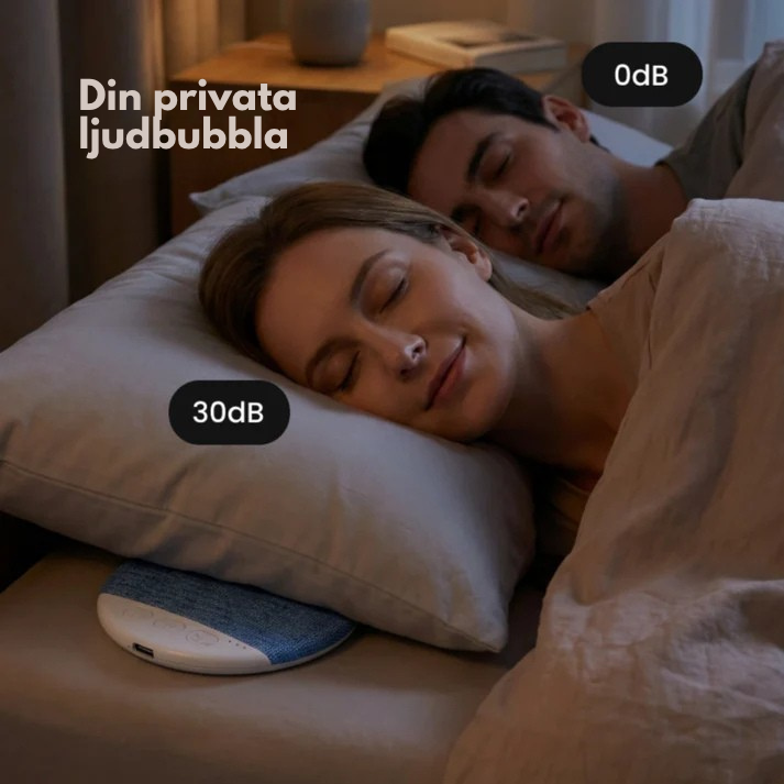 Drömkudde™ | Få ljudet precis under huvudet – utan obehag