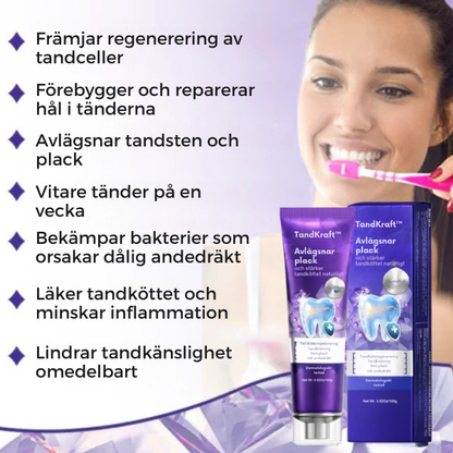 TandKraft™ | Tar bort plack och stärker tandköttet naturligt