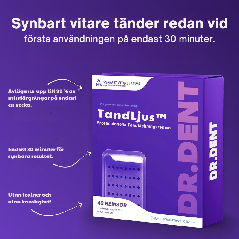 TandLjus™ | Professionella Tandblekningsremsor