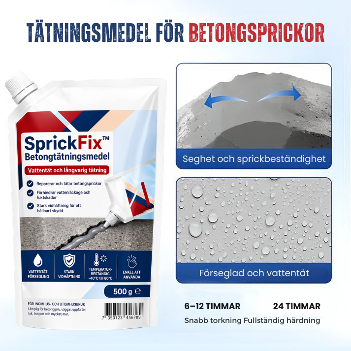 SprickFix™ | Högpresterande tätningsmedel för sprickor i betong