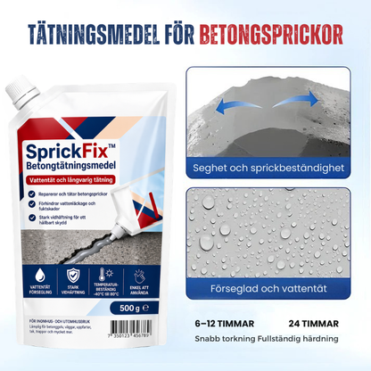 SprickFix™ | Högpresterande tätningsmedel för sprickor i betong