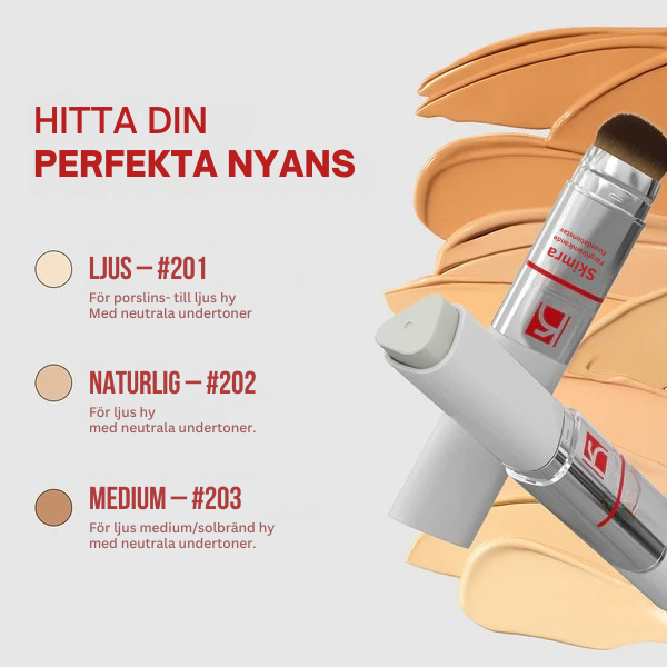 Skimra - förändrande foundationstift