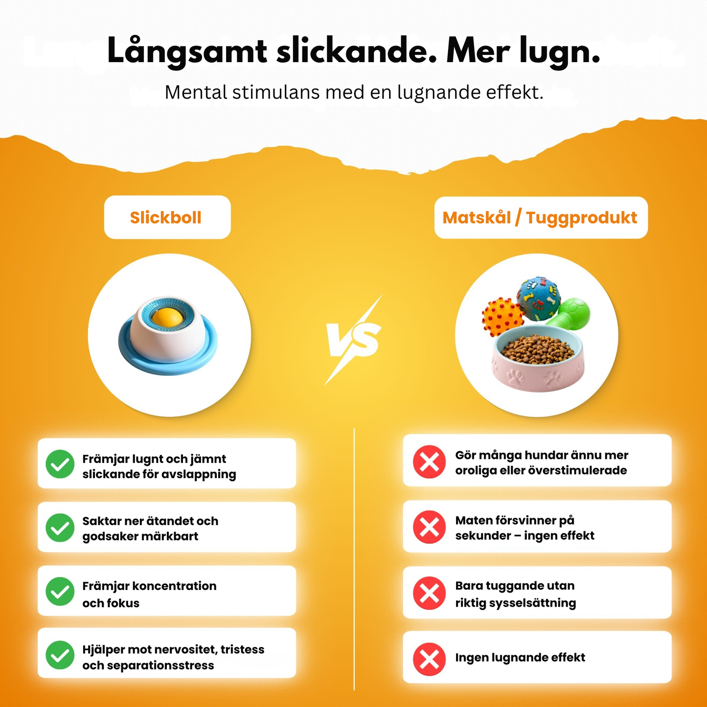LugnSlick™ Hundboll | Stöder naturlig avslappning