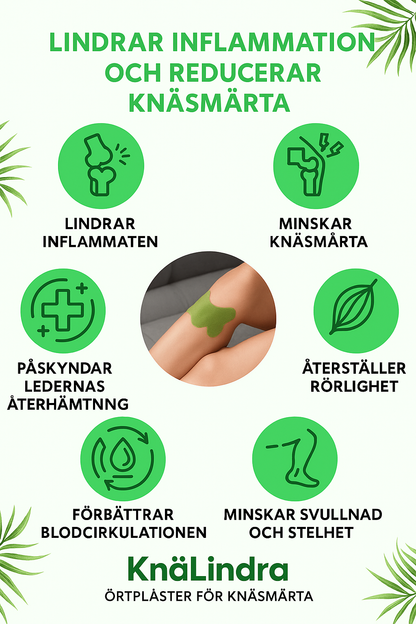 KnäLindra - Örtplåster för knäsmärta