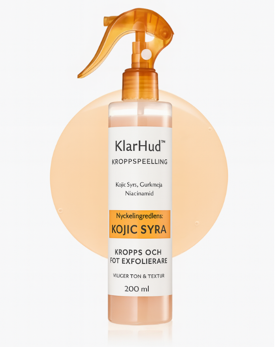 KlarHud | Kojic +Gurkmeja Kroppspeelingspray