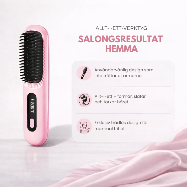 SlätBorste™ | Salongmjukt hår när som helst, var som helst