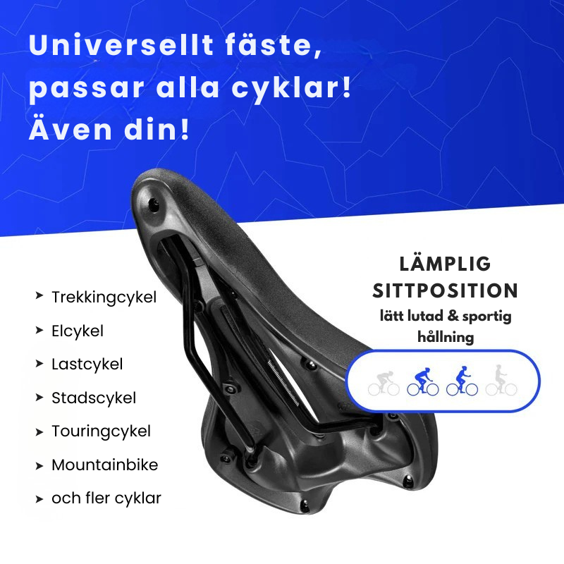 Aerosadel | Certifierad av institutet för hälsa och ergonomi