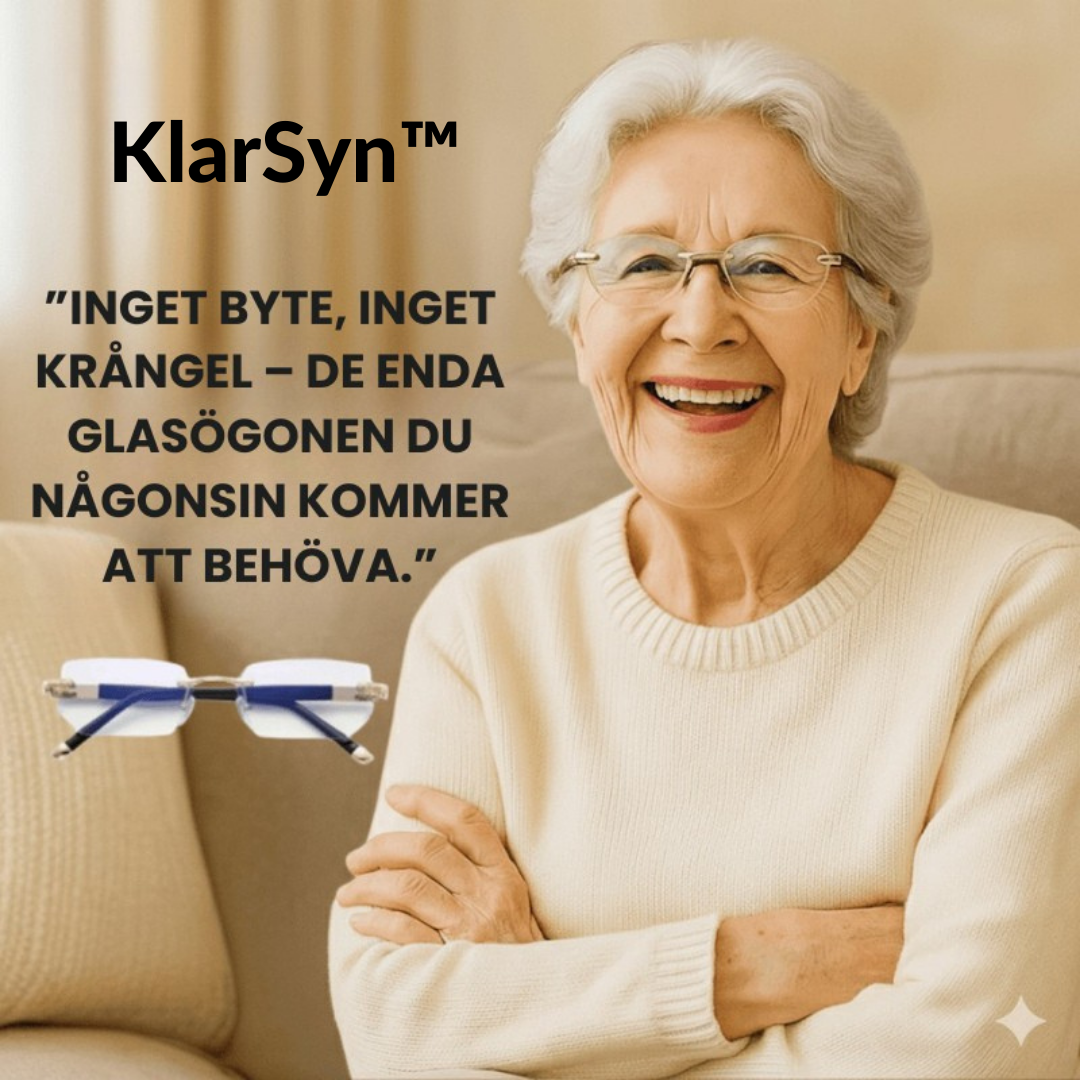 KlarSyn™ | Anpassar sig omedelbart till dina ögon för perfekt syn på alla avstånd!