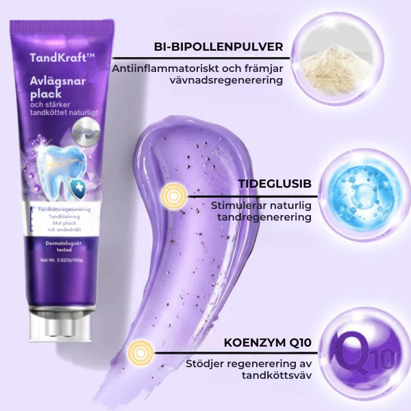 TandKraft™ | Tar bort plack och stärker tandköttet naturligt