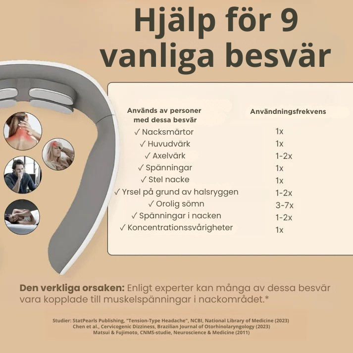 PorRens | 11-i-1-lösning för nacken - Slappna av dina nackmuskler på bara 15 minuter – var och när du vill