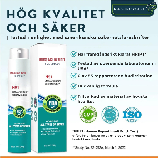 Avancerad ärrspray för alla typer av ärr ⚡️