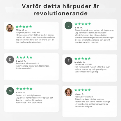 HärFyll™ Pro | Täckpuder för tunt hår
