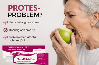 TanfiFaste™ Pro | Säker proteshållning i upp till 4 dagar