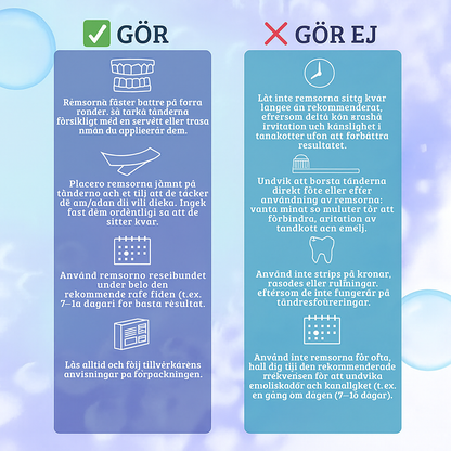 Lyxiga | Tandblekningsremsor
