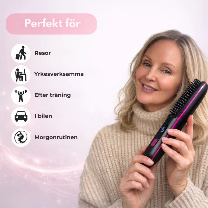 SlätBorste™ | Salongmjukt hår när som helst, var som helst