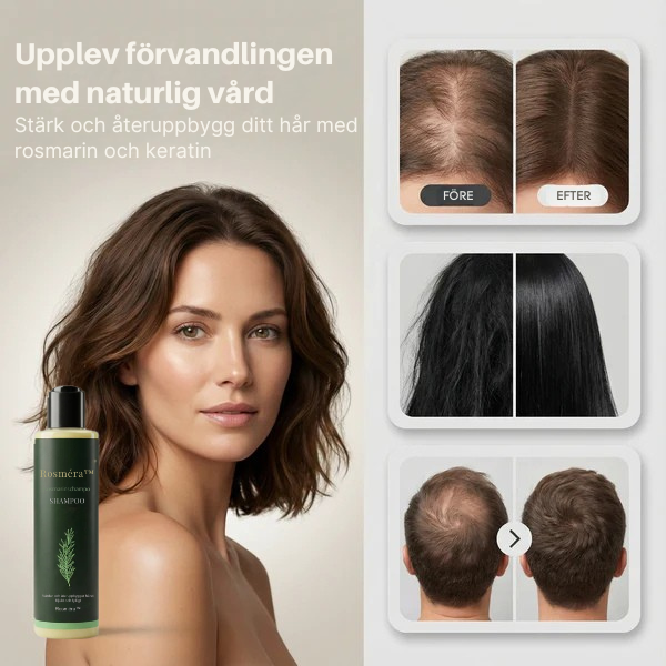 Rosméra™ | Rosmarinschampo Naturlig styrka, volym och vård för ditt hår