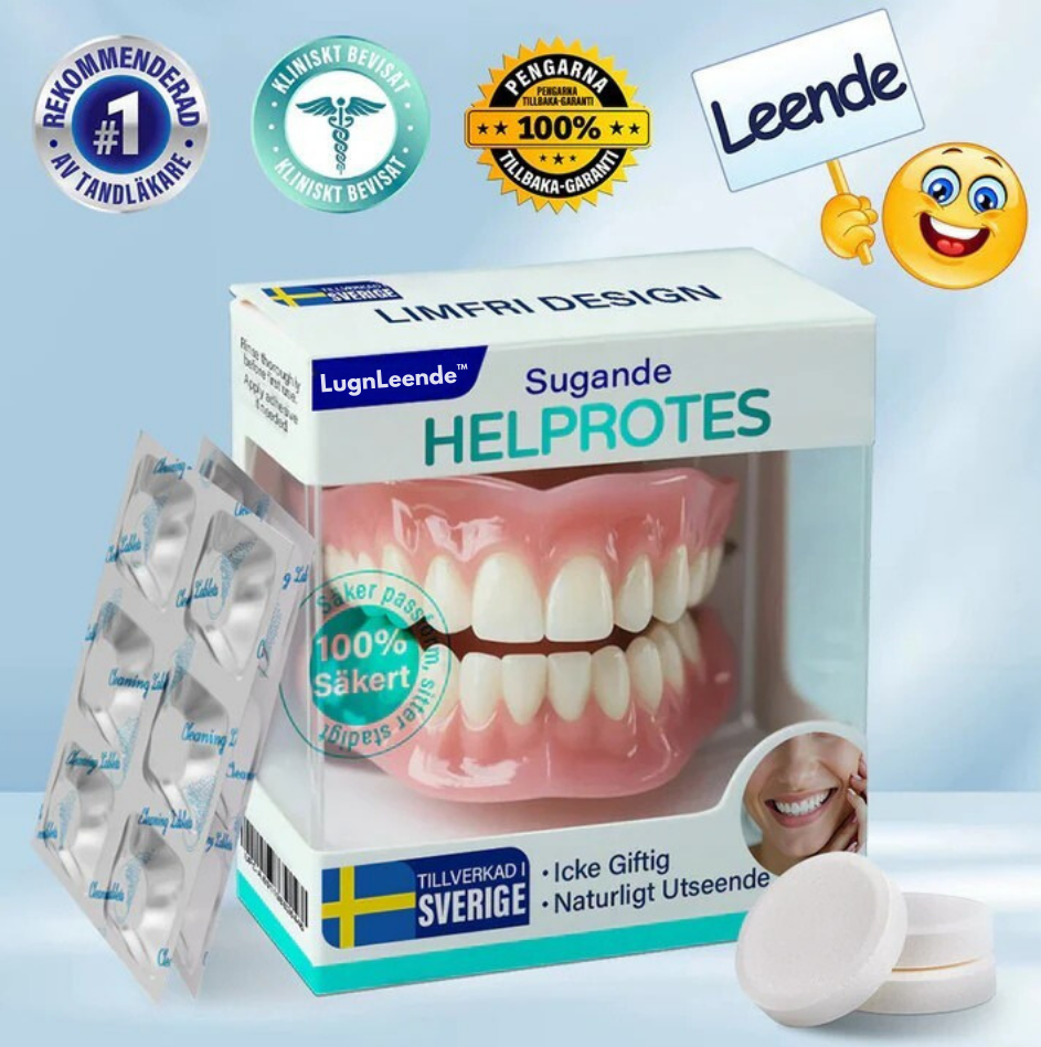 LugnLeende™ Suction-fit Komplett Tandprotes🦷🦷