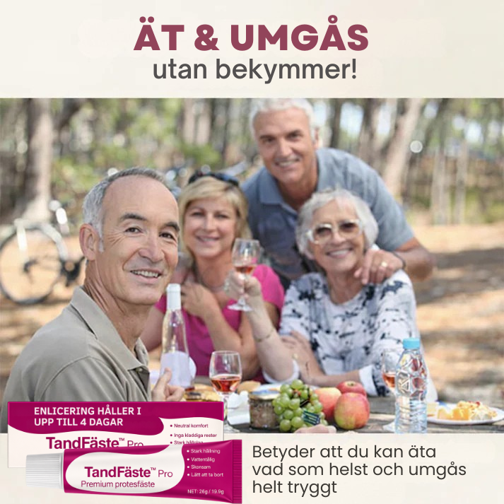TanfiFaste™ Pro | Säker proteshållning i upp till 4 dagar