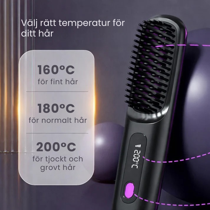 SlätBorste™ | Salongmjukt hår när som helst, var som helst