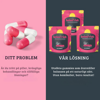 IntimFrisk - Gummibonbons för kvinnlig balans