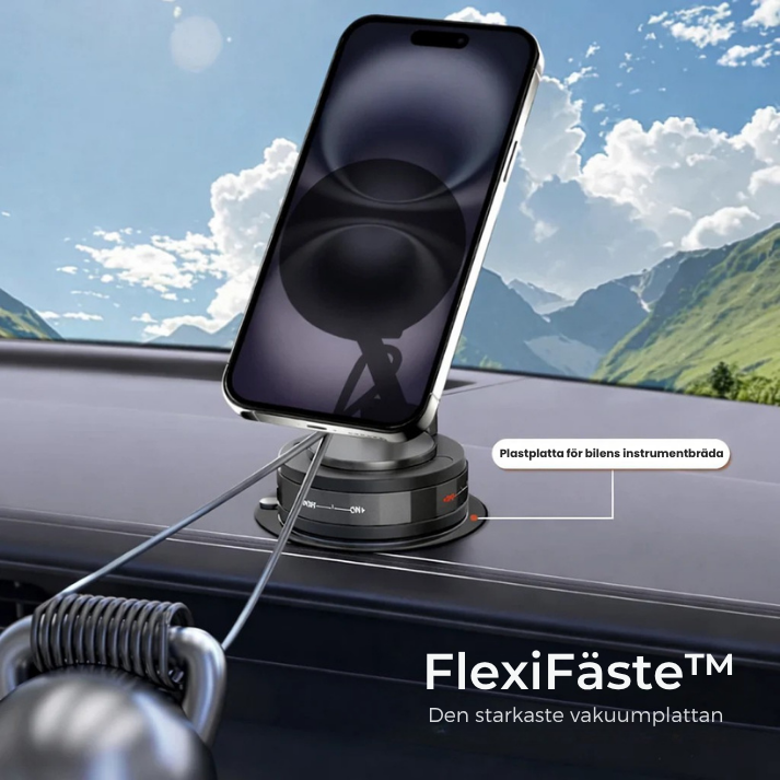 FlexiFäste™ | Magnetisk telefonhållare för bilen