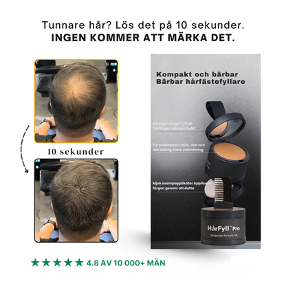 HärFyll™ Pro | Täckpuder för tunt hår