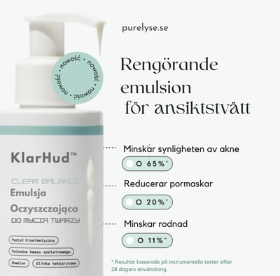 KlarHud™ | Rengörande ansiktstvättemulsion