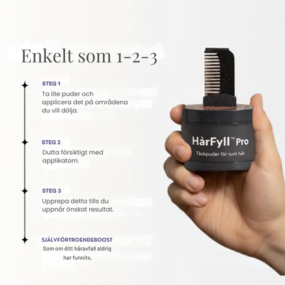 HärFyll™ Pro | Täckpuder för tunt hår