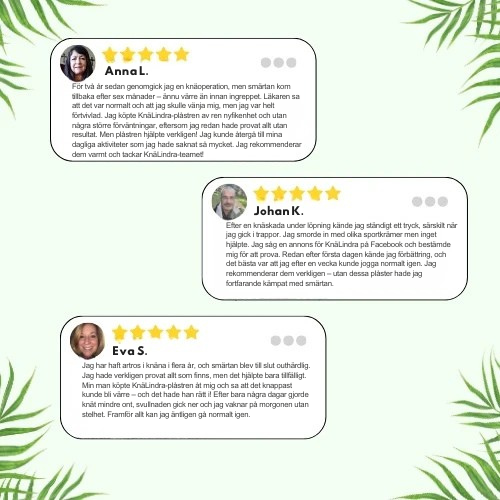 KnäLindra - Örtplåster för knäsmärta