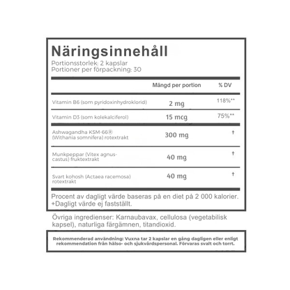 Kvinno – Hormonbalans och stöd vid klimakteriet