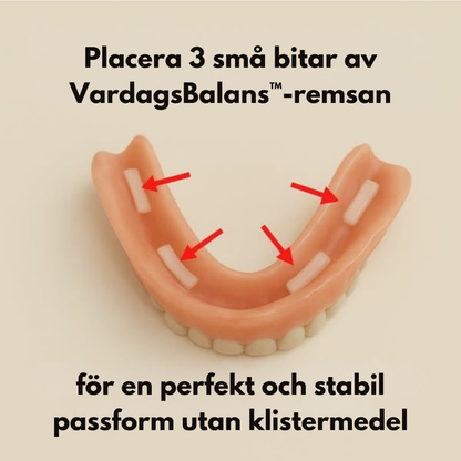 VardagsBalans proteslim | Säkert grepp utan daglig limning i upp till 3 dagar