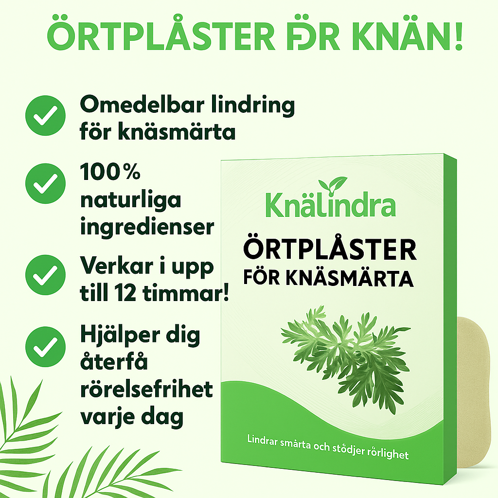 KnäLindra - Örtplåster för knäsmärta