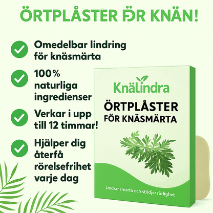 KnäLindra - Örtplåster för knäsmärta
