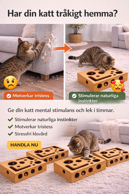 KattKlos Pusselbox™ | Stressfritt kattliv