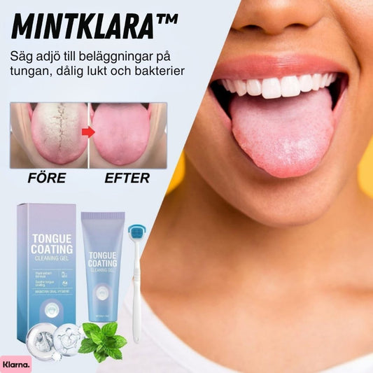 Mintklara™ | Säg adjö till beläggningar på tungan, dålig lukt och bakterier