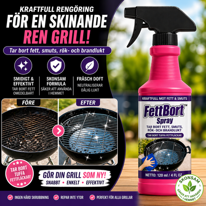 FettBort™ Spray | Tar bort fett, smuts, rök- och brandlukt